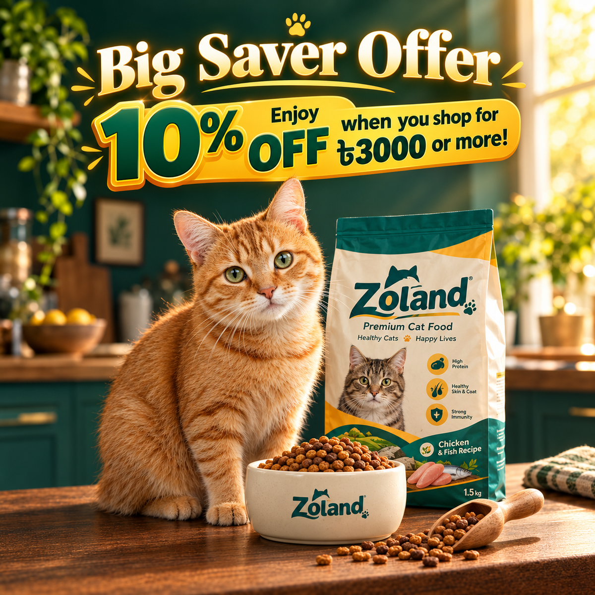 Big Saver Offer: Enjoy 10% OFF when you shop for ৳3000 or more!